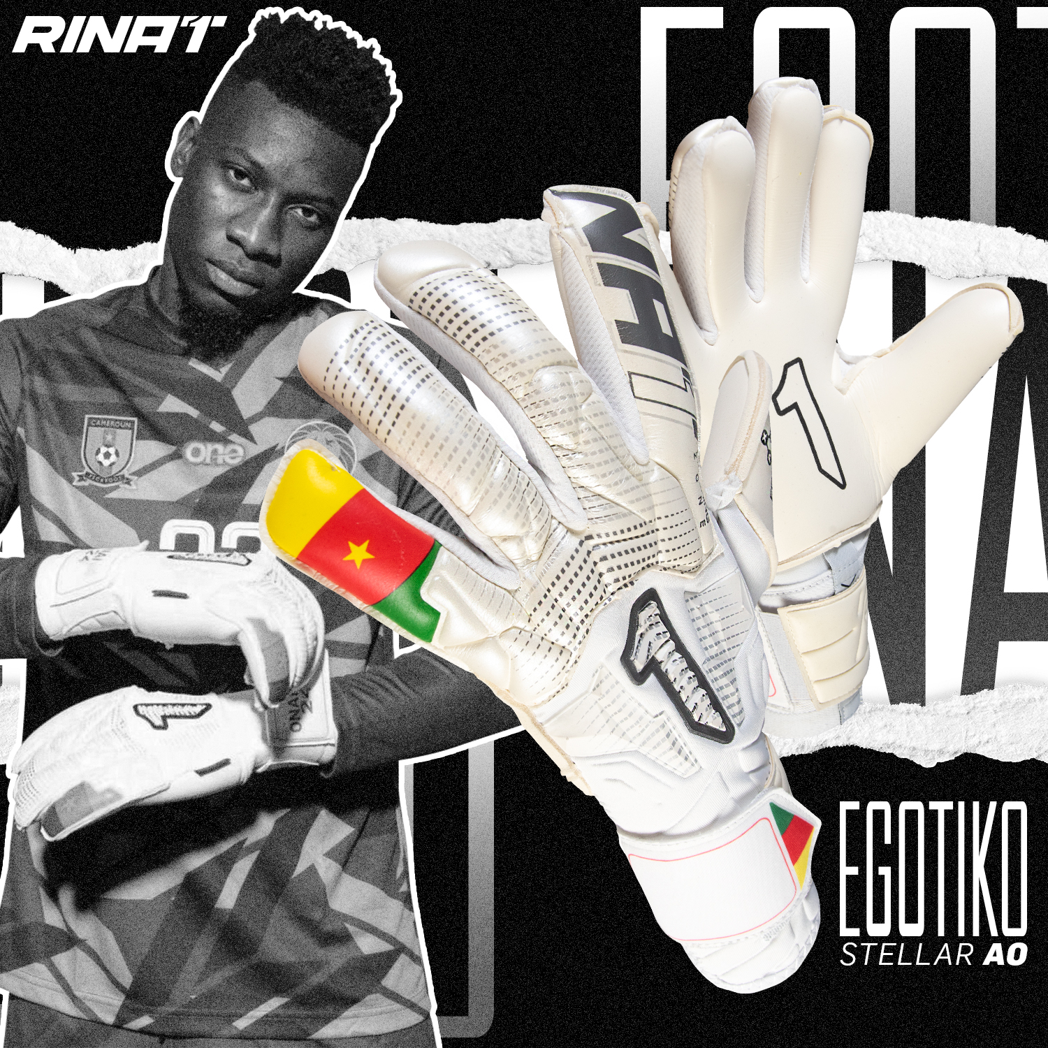 Rinat Egotiko Stellar Training Goalkeeper Gloves White