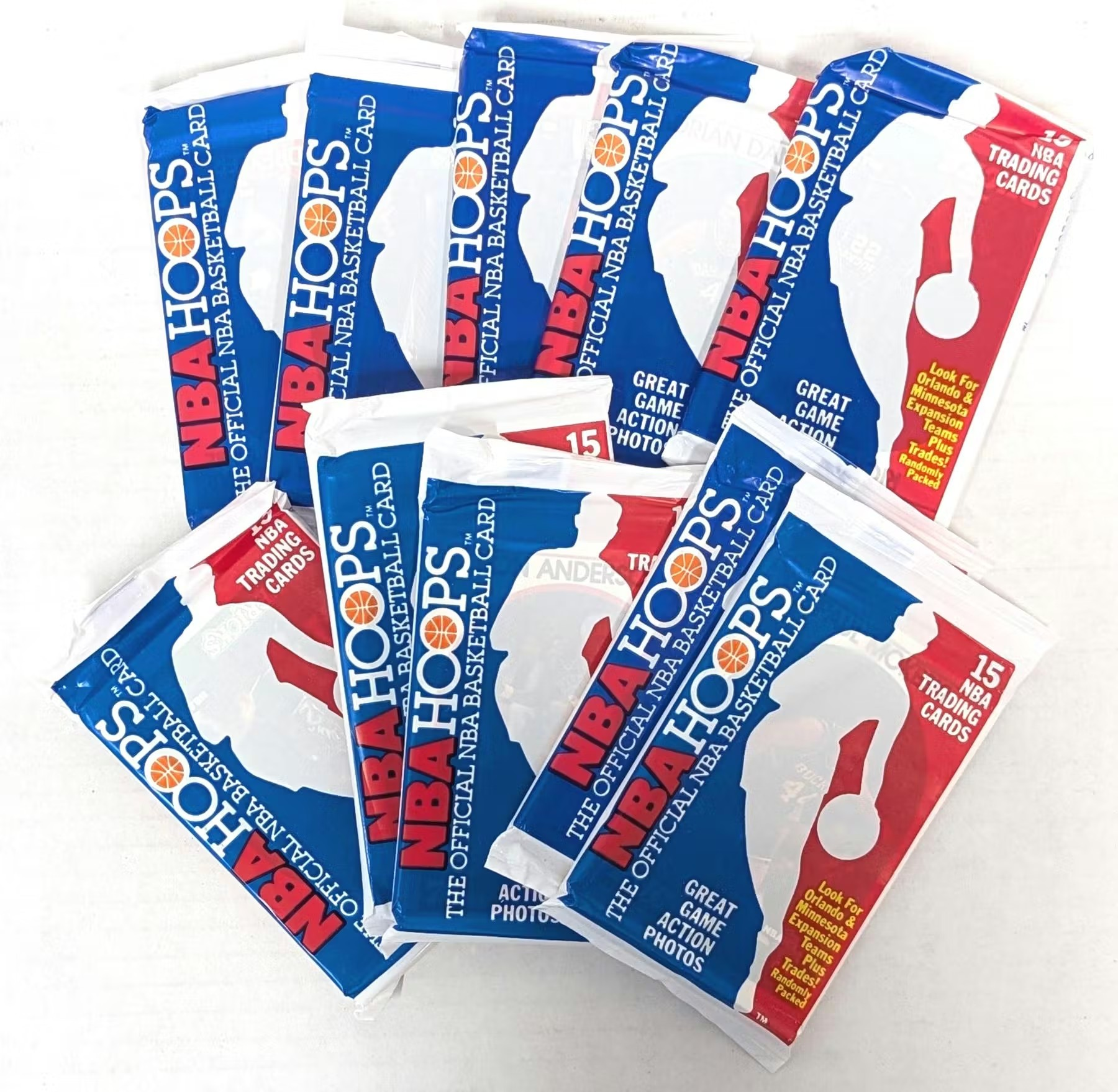 1989-90 Hoops Series 2 Basketball Wax (Pakki) – Körfuboltamyndir / körfuboltaspjöld