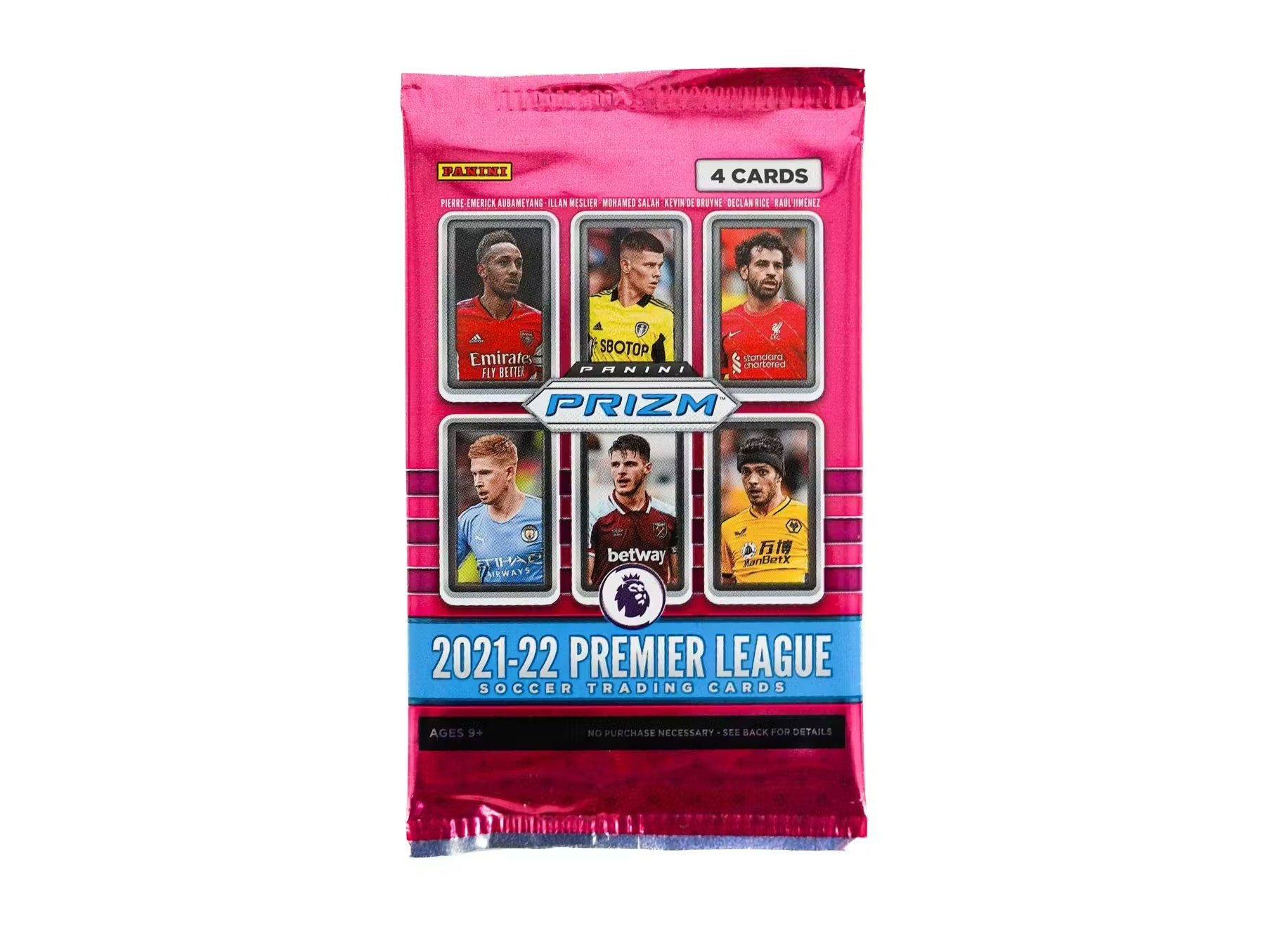 2021-22 Panini Prizm Premier League EPL Soccer Retail (Pakki) – Fótboltamyndir / fótboltaspjöld