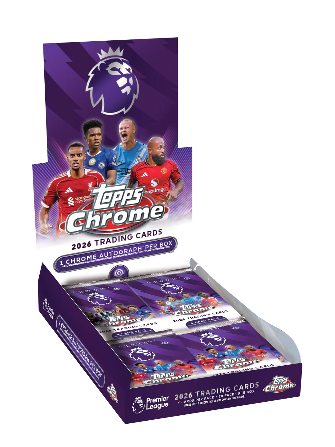 2026 Topps Chrome Premier League Hobby Box – Fótboltamyndir / fótboltaspjöld