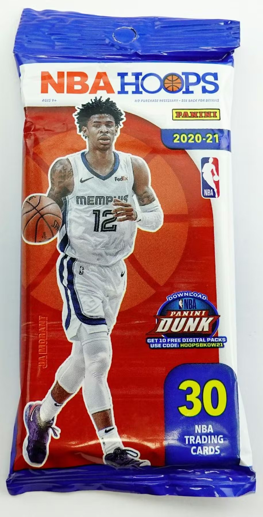 2020-21 Panini NBA Hoops Basketball Jumbo Value Pack (Pakki) – Körfuboltamyndir / körfuboltaspjöld