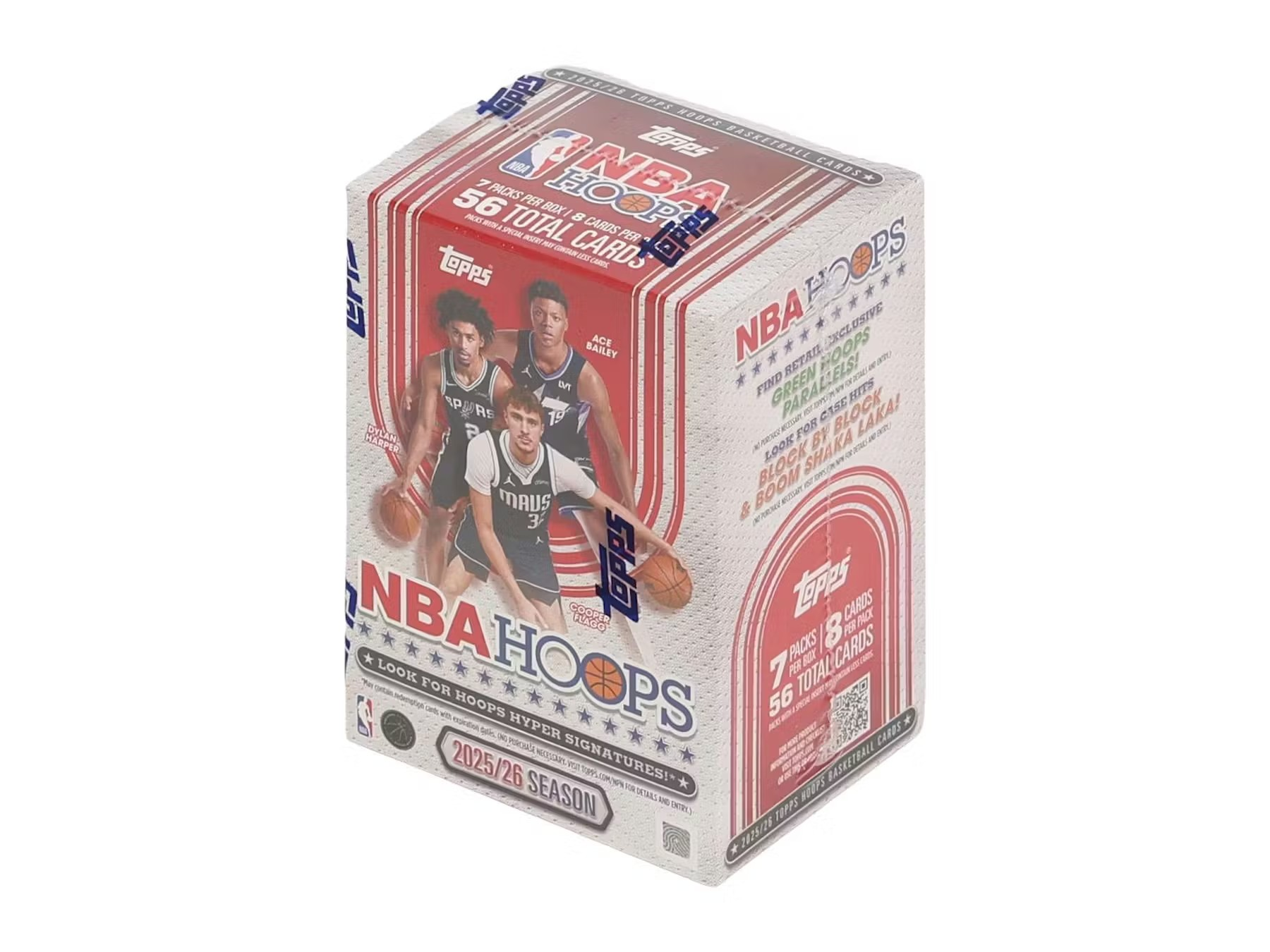 2025-26 Topps NBA Hoops Basketball Value Box – Körfuboltamyndir / körfuboltaspjöld
